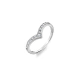 Hot Diamonds Lustre Ring - Silver - Size N