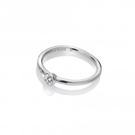 Hot Diamonds Tender Solitaire Ring - Silver - Size N - Old Railway Line Garden Centre