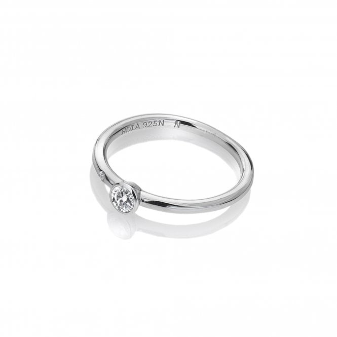 Hot Diamonds Tender Solitaire Ring - Silver - Size N