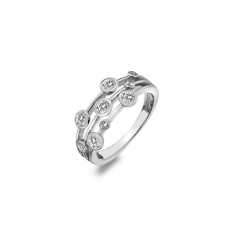 Hot Diamonds Tender Statement Ring - Silver - Size N - Old Railway Line Garden Centre