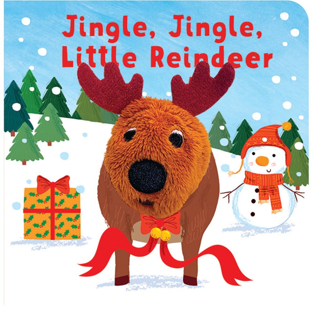 House Of Marbles Jingle Jingle Little Reindeer Finger Puppet Board Book