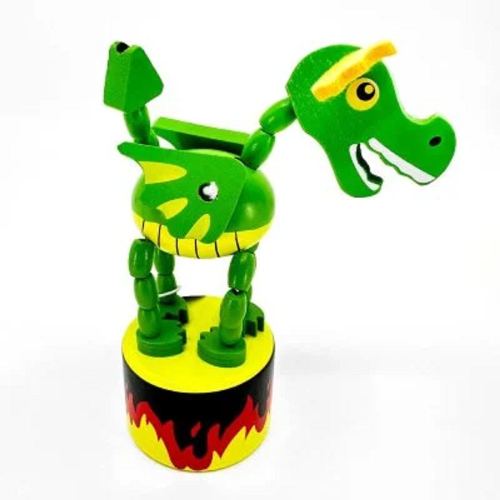 House of Marbles Wooden Dancing Dragon Press-Up Fidget Toy