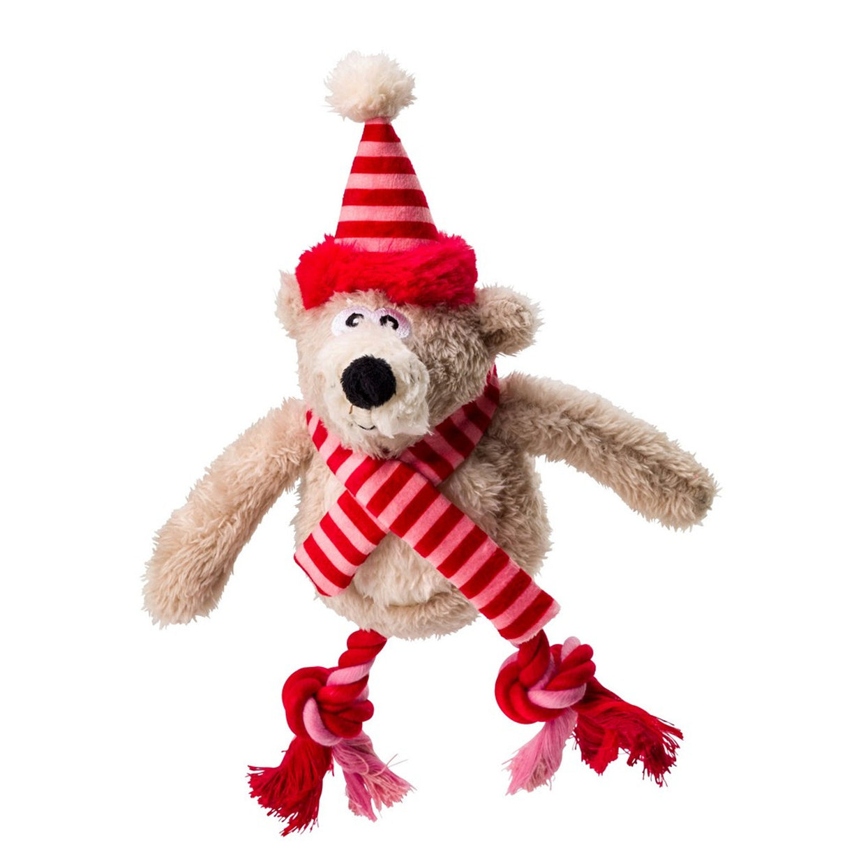 House of Paws Merry & Bright Polar Bear Dog Toy