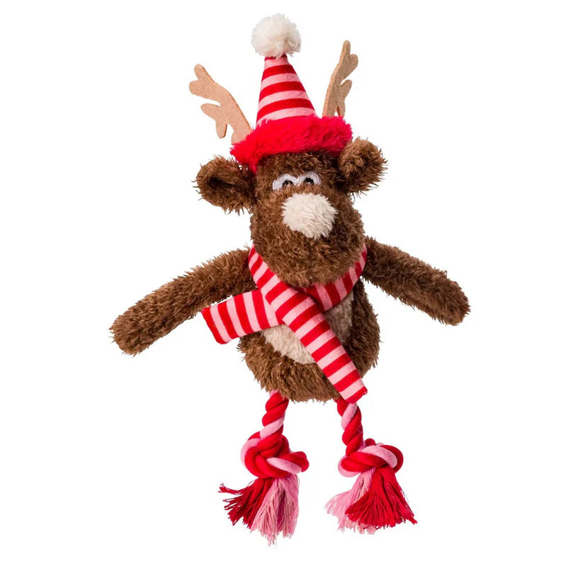 House of Paws Merry & Bright Reindeer Dog Toy