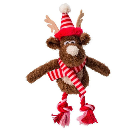 House of Paws Merry & Bright Reindeer Dog Toy - Old Railway Line Garden Centre