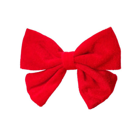 House of Paws Red Velvet Dog Bow Tie - Old Railway Line Garden Centre