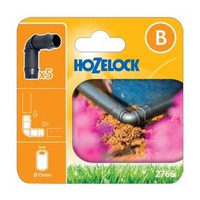 Hozelock 90? 13mm Elbow Connectors (Pack of 5) 2766 - Old Railway Line Garden Centre