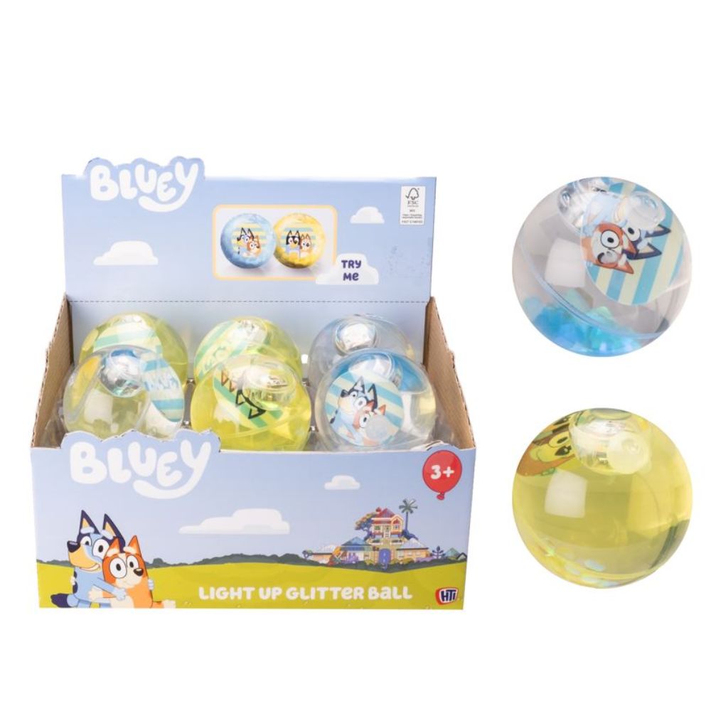 HTI Bluey Light Up Glitter Ball (Assorted)