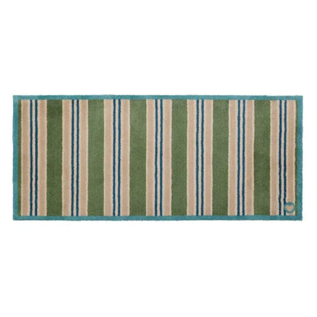 Hug Rug 150cm Timeless Stripe Green Runner - Old Railway Line Garden Centre