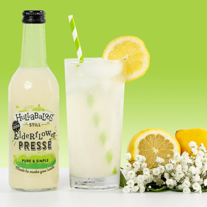 Hullabaloos 750ml Elderflower Presse - Old Railway Line Garden Centre