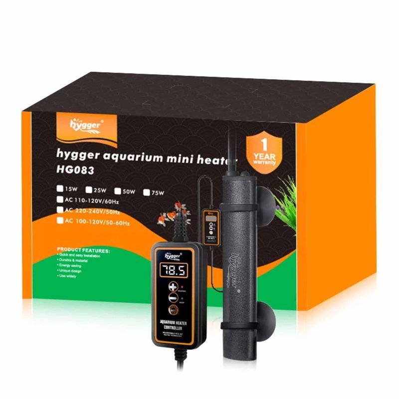 Hygger 75w Mini Digital Aquarium Heater