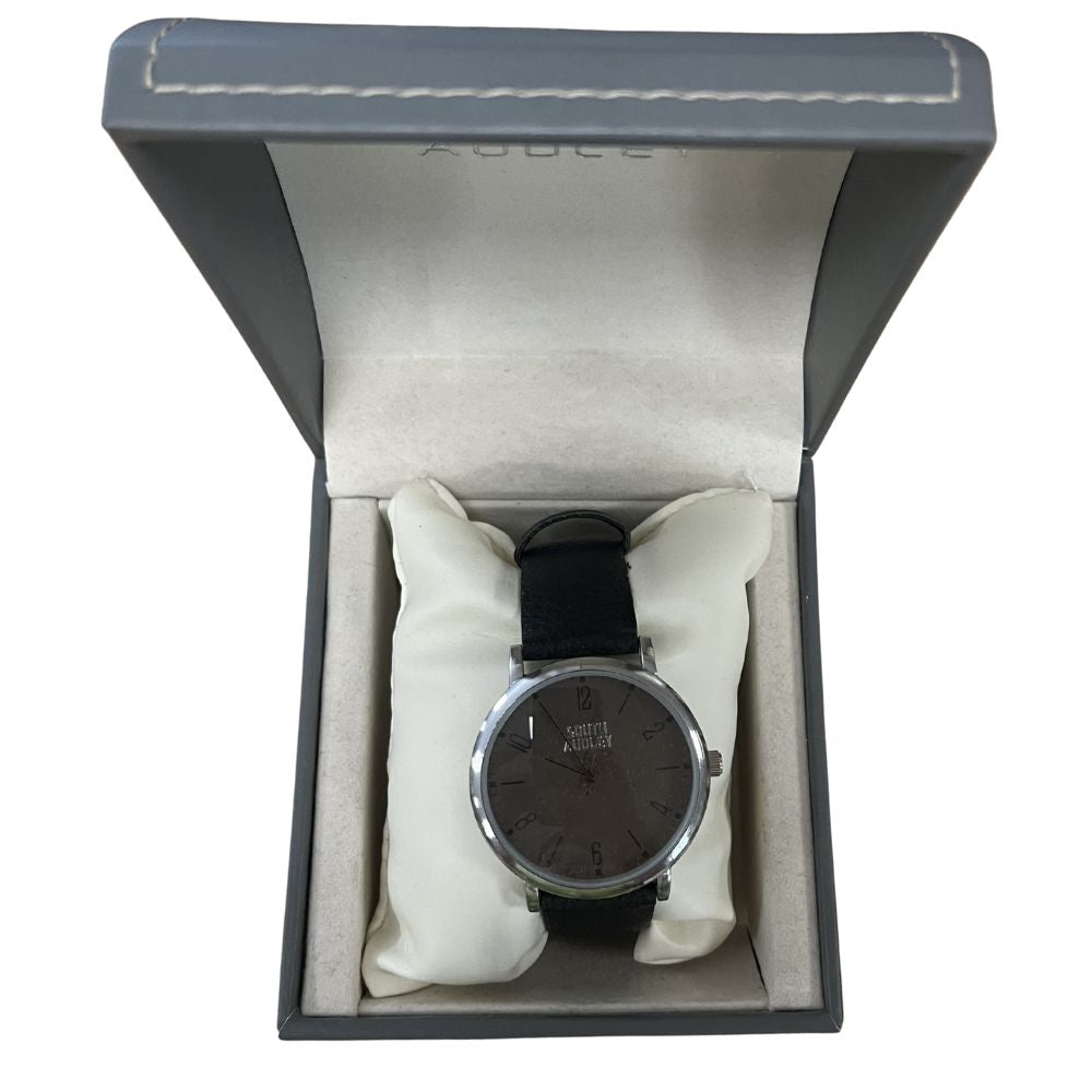 Icon 'South Audley' Watch with Black Strap
