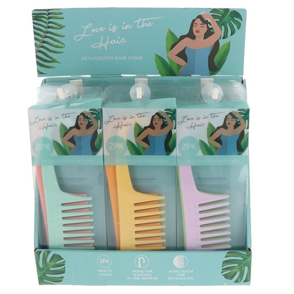 Indulge Beauty Detangle Shower Comb (Choice of 3)