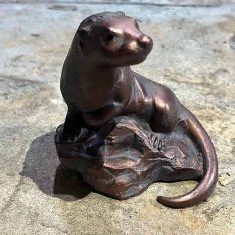 Inspirational Gifting 15cm Otter Garden Sculpture - Old Railway Line Garden Centre