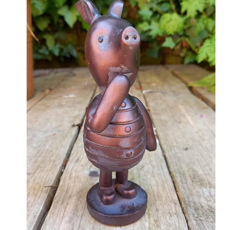 Inspirational Gifting 16cm Piglet Garden Sculpture - Old Railway Line Garden Centre
