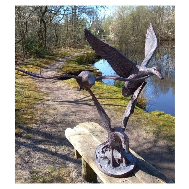 Inspirational Gifting 3 Flying Ducks Garden Ornament - Old Railway Line Garden Centre