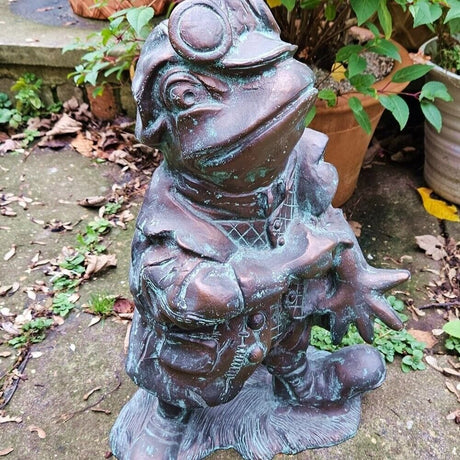 Inspirational Gifting 50cm Toad of Toad Hall Garden Sculpture - Old Railway Line Garden Centre