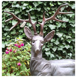 Inspirational Gifting Extra Large Stag Garden Ornament - Old Railway Line Garden Centre