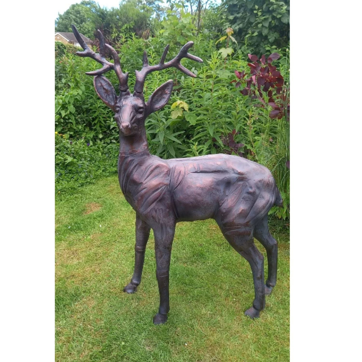 Inspirational Gifting Extra Large Stag Garden Ornament - Old Railway Line Garden Centre