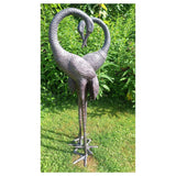 Inspirational Gifting Pair of Love Cranes Garden Ornament - Old Railway Line Garden Centre