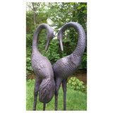 Inspirational Gifting Pair of Love Cranes Garden Ornament - Old Railway Line Garden Centre