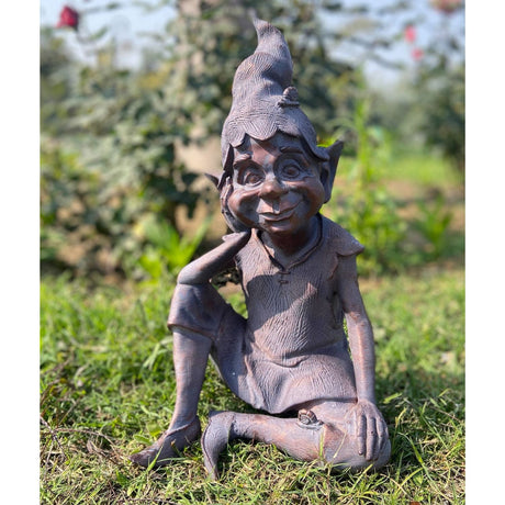 Inspirational Gifting Sitting Pixie Garden Ornament - Old Railway Line Garden Centre
