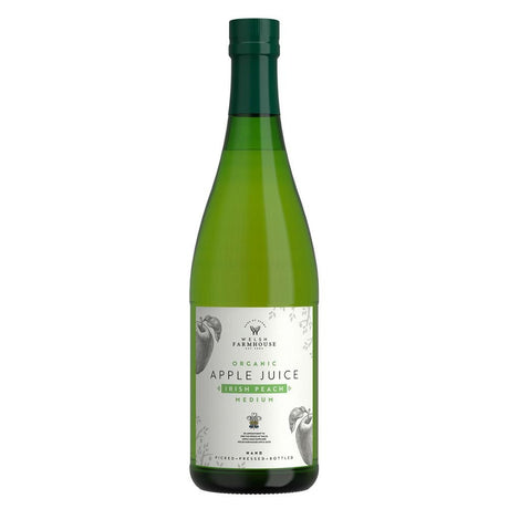 Irish Peach 75cl Organic Medium Apple Juice - Old Railway Line Garden Centre