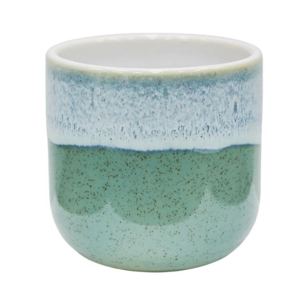 Ivyline 12cm Jodie Reactive Glaze Pot - Turquoise