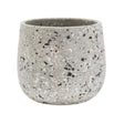 Ivyline 14.5cm Alfie Terrazzo Stoneware Pot - Grey - Old Railway Line Garden Centre