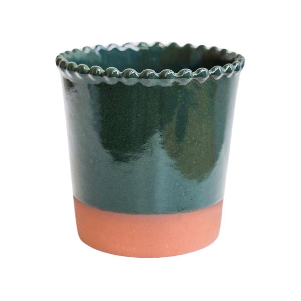 Ivyline 14cm Adeline Forest Green Planter