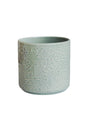 Ivyline 14cm Mint Green Betsy Embossed Floral Indoor Pot - BEFPM15 - Old Railway Line Garden Centre