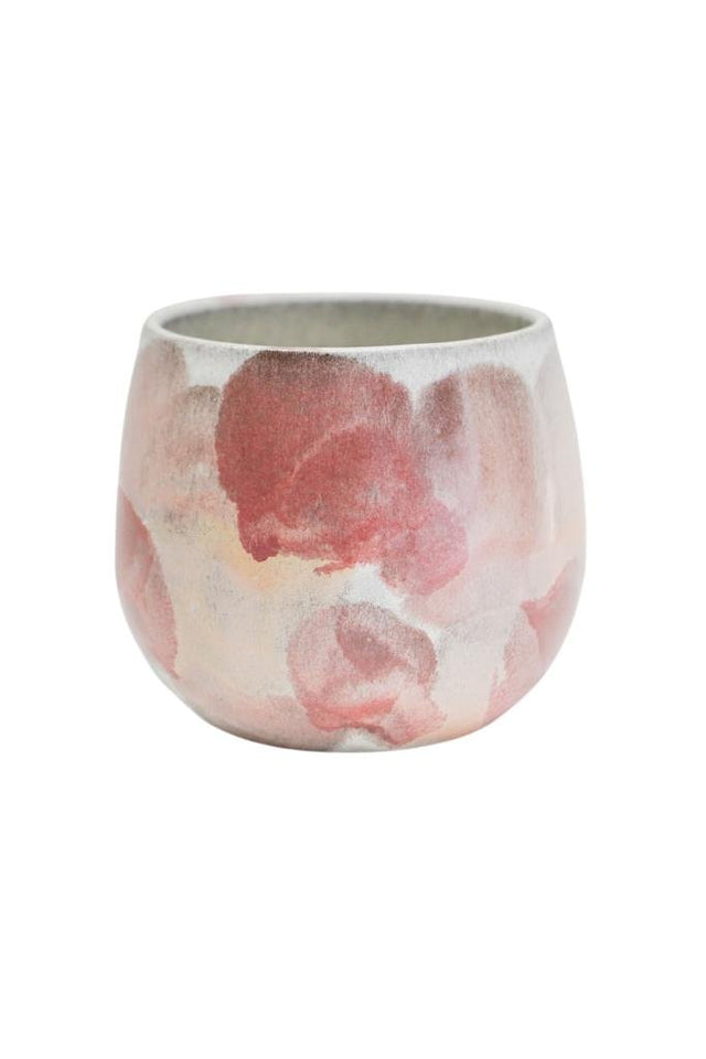 Ivyline 15.5cm Pink Lola Abstract Watercolour Indoor Pot - LAWPP16 - Old Railway Line Garden Centre