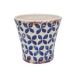 Ivyline 16.5cm Porto Tile Tapered Pot - Blue - Old Railway Line Garden Centre