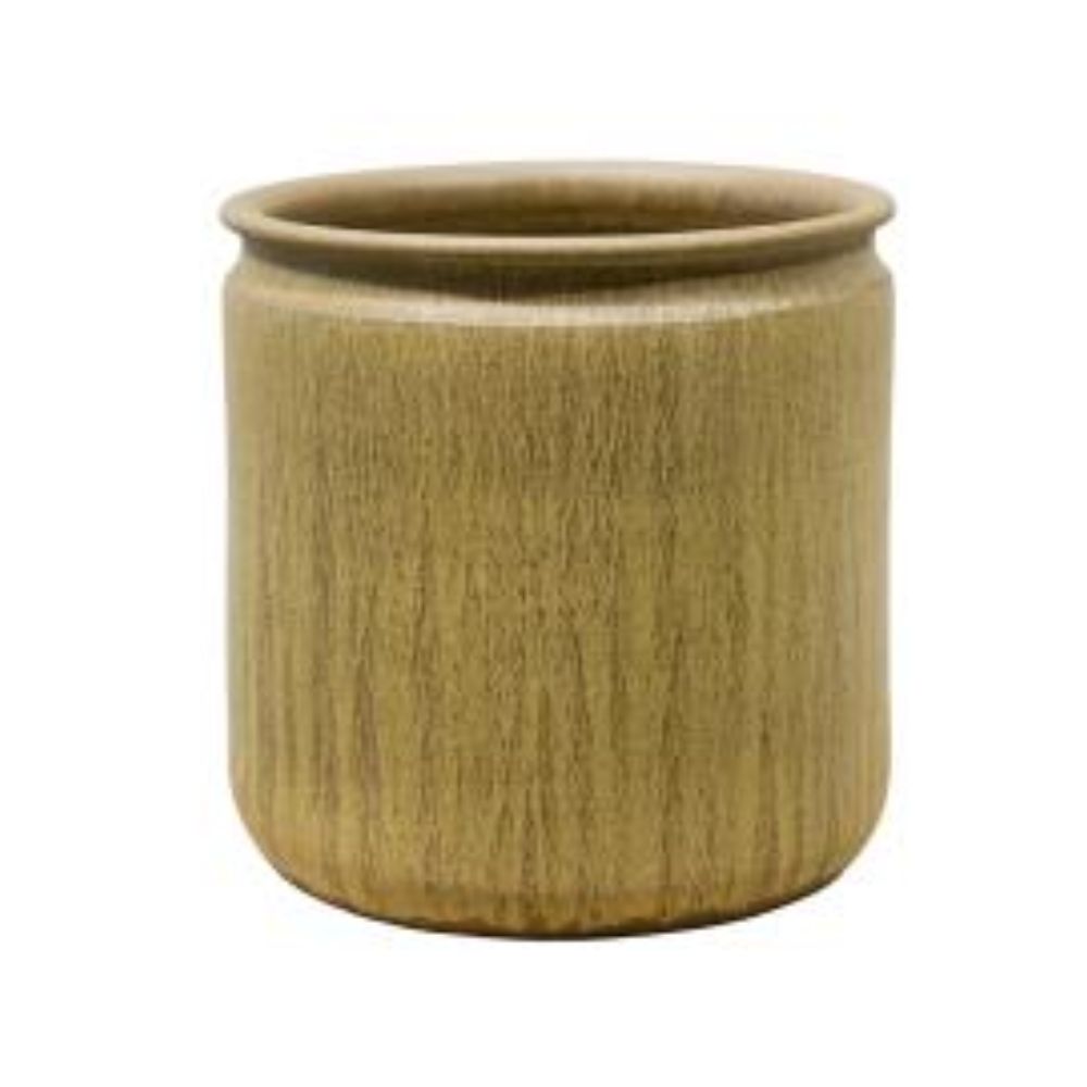 Ivyline 31cm Lotus Matt Speckle Planter - Green