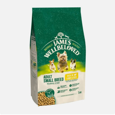 James Wellbeloved 1.5kg Adult Small Breed Lamb & Rice Dog Food - Old Railway Line Garden Centre