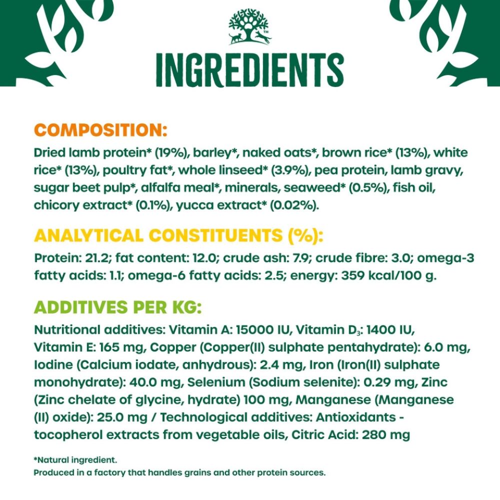 James Wellbeloved 15kg Lamb & Rice Large Breed Adult Dry Dog Food