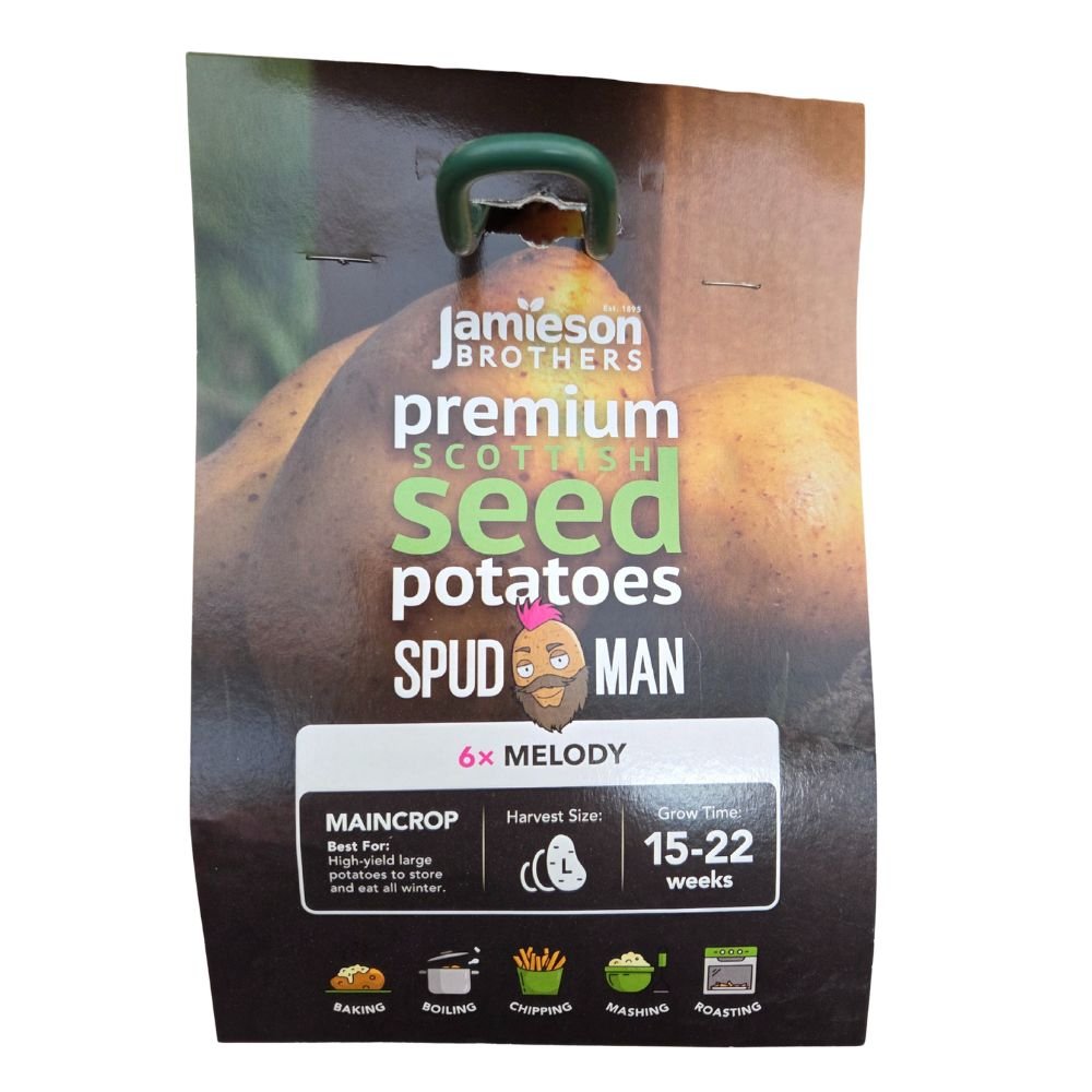 Jamieson Brothers Spudman 'Melody' Seed Potatoes - Old Railway Line Garden Centre