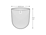 Elho 30cm Jazz Round Plastic Pot - Black