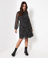 Joe Browns Astrid Flippy Hem Mini Dress - Black