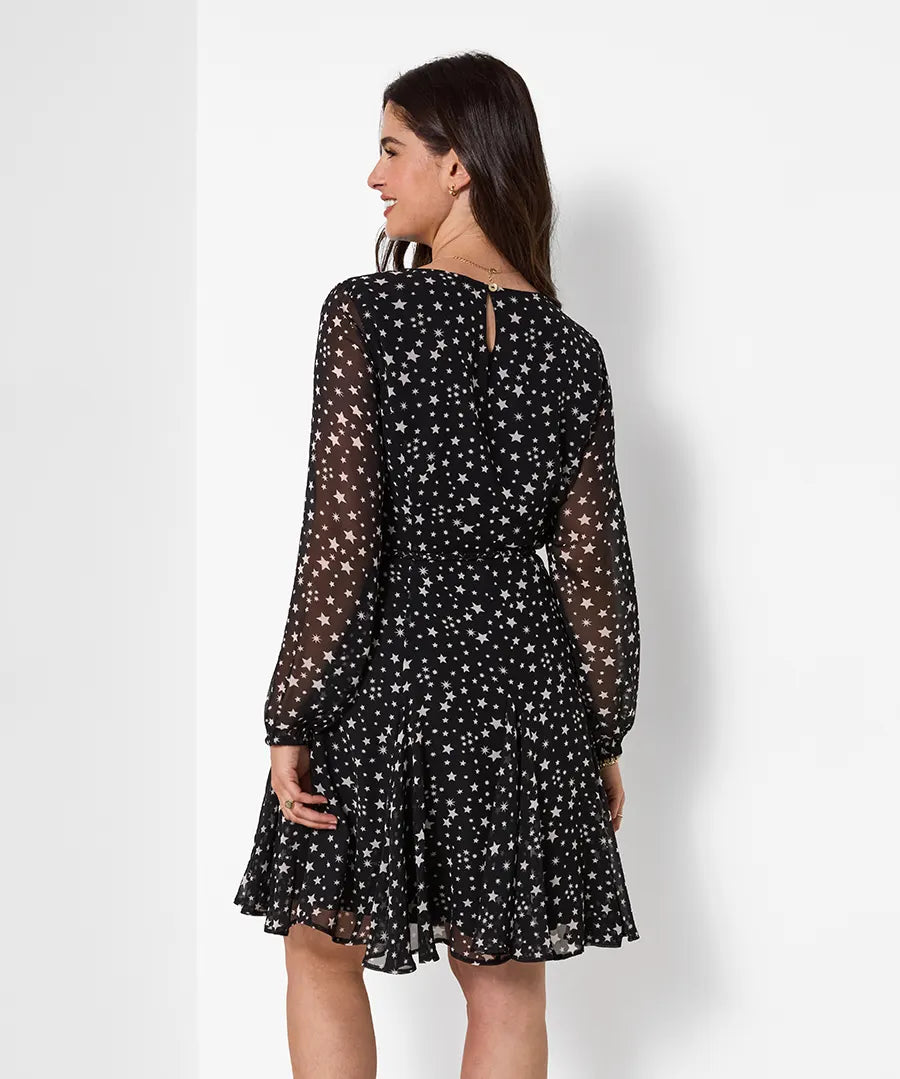 Joe Browns Astrid Flippy Hem Mini Dress - Black