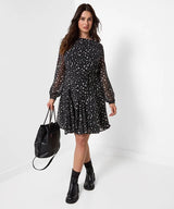 Joe Browns Astrid Flippy Hem Mini Dress - Black
