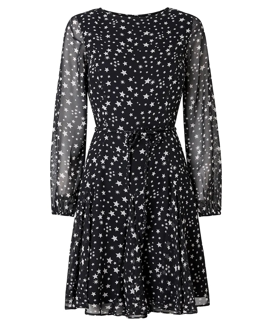 Joe Browns Astrid Flippy Hem Mini Dress - Black