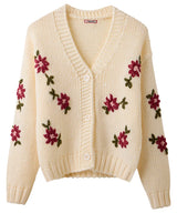 Joe Browns Fabulous Floral Embroidered Cardigan - Cream