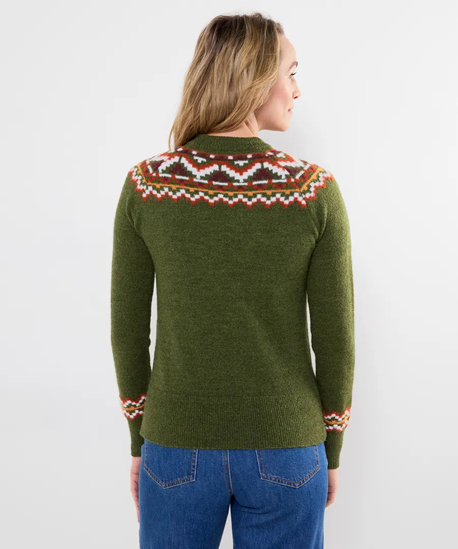 Joe Browns Fantastic Fox Embroidered Jumper - Green