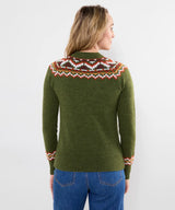 Joe Browns Fantastic Fox Embroidered Jumper - Green