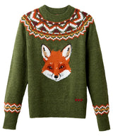 Joe Browns Fantastic Fox Embroidered Jumper - Green