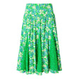 Joe Browns Floral Dreams Woven Knee Length Godet Skirt - Green - Old Railway Line Garden Centre