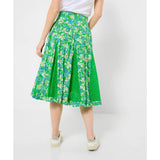 Joe Browns Floral Dreams Woven Knee Length Godet Skirt - Green