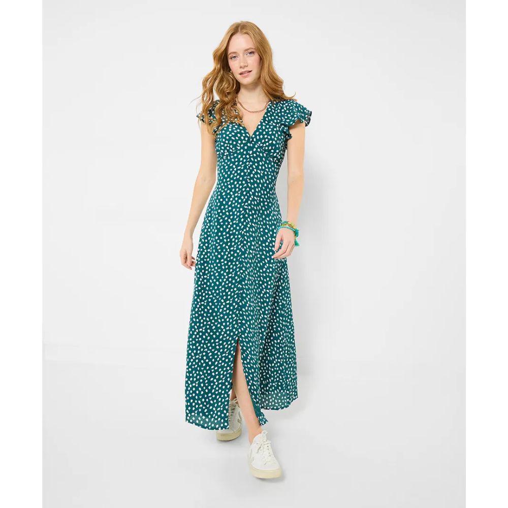Joe Browns Gabriella Spot Print Dress - Green