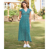 Joe Browns Gabriella Spot Print Dress - Green